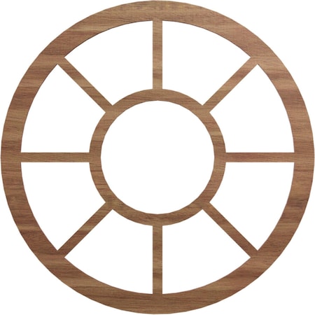 Ekena Millwork Grace Wood Fretwork Pierced Ceiling Medallion, Walnut, 22"OD x 8"ID x 1/4"T CMWP22X0250GRWA